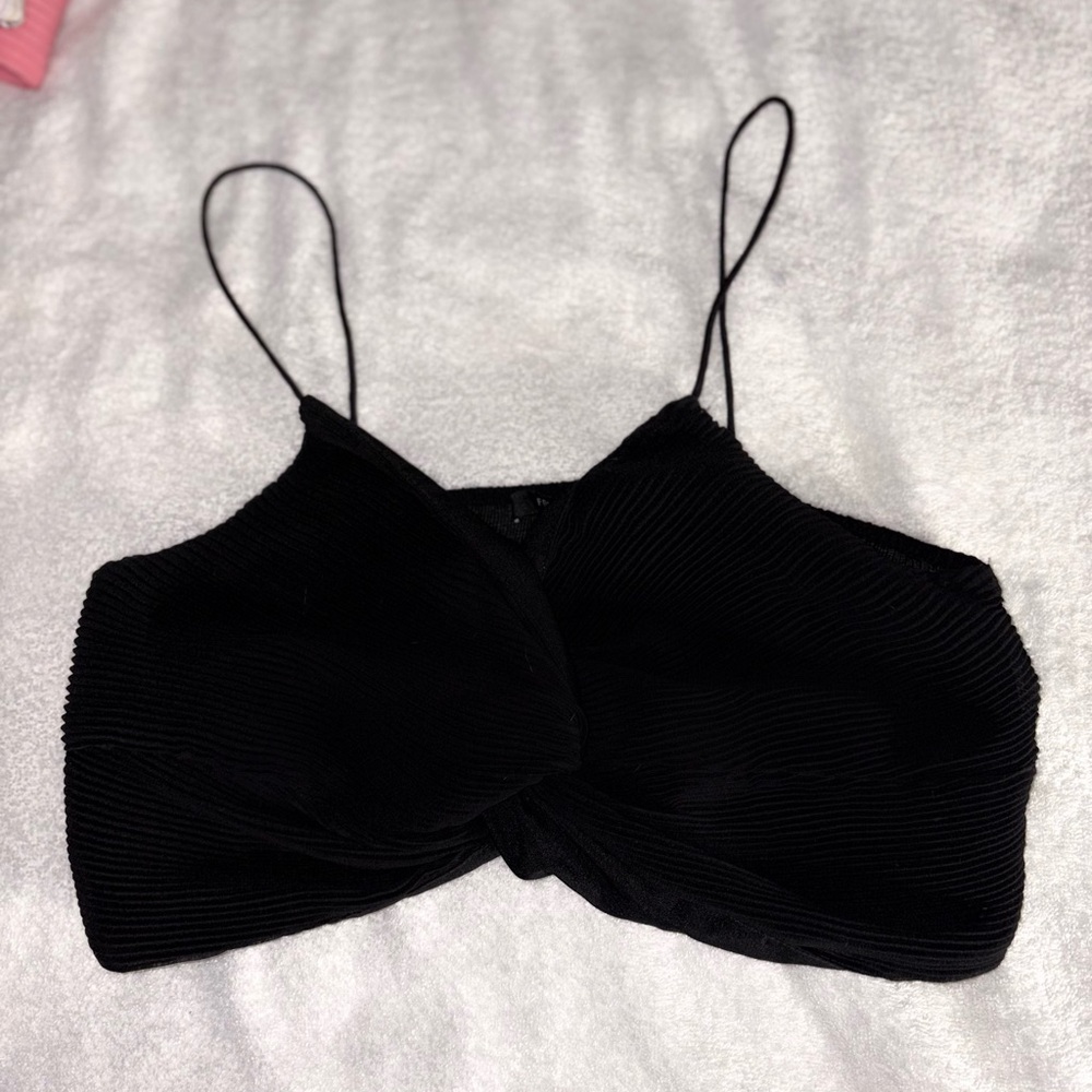 Forever 21 Black Ribbed Camisole